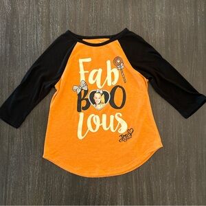 Nickelodeon JoJo Siwas Girls Halloween Long Sleeve Orange Black Shirt S (6/6X)